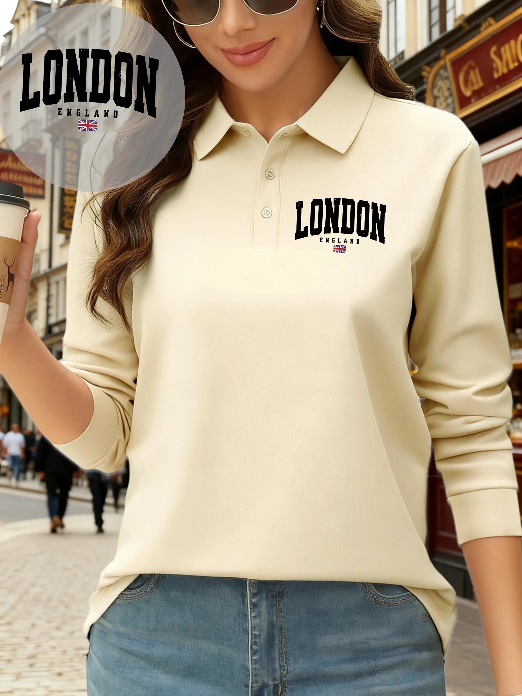 Women’s London Flag Polo Shirt