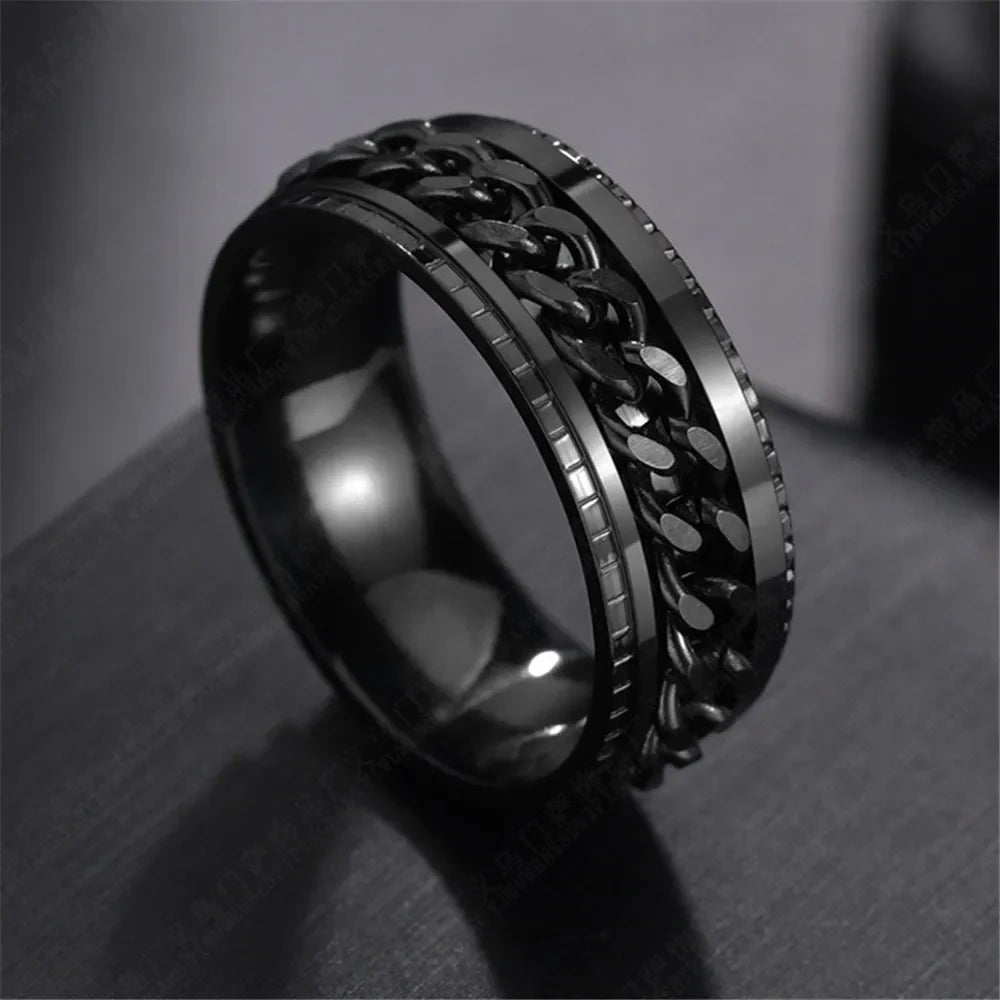 Western Fashion Rotatable Chain Ring - Jeglowstore