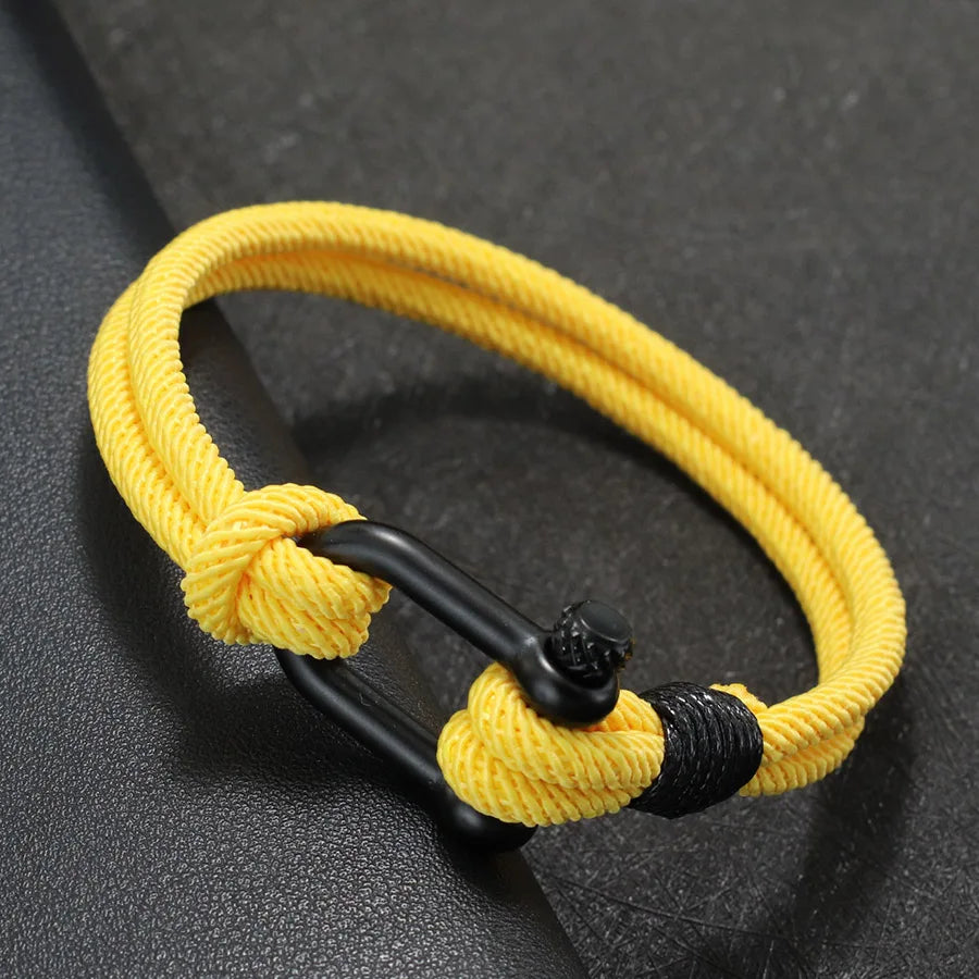 Men’s Braided Cord Outdoor Bracelet - Jeglowstore