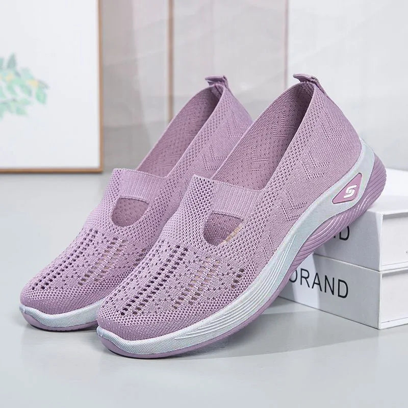 Women’s Mesh Slip-On Platform Casual Sneakers - Jeglowstore