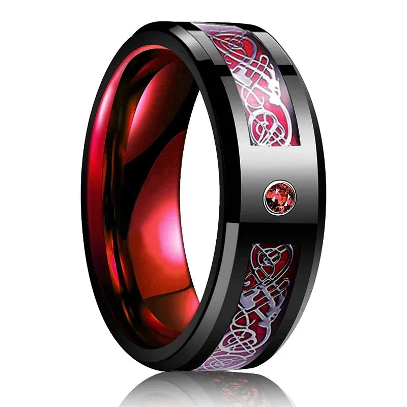 Purple Titanium Steel Promise Ring - Jeglowstore