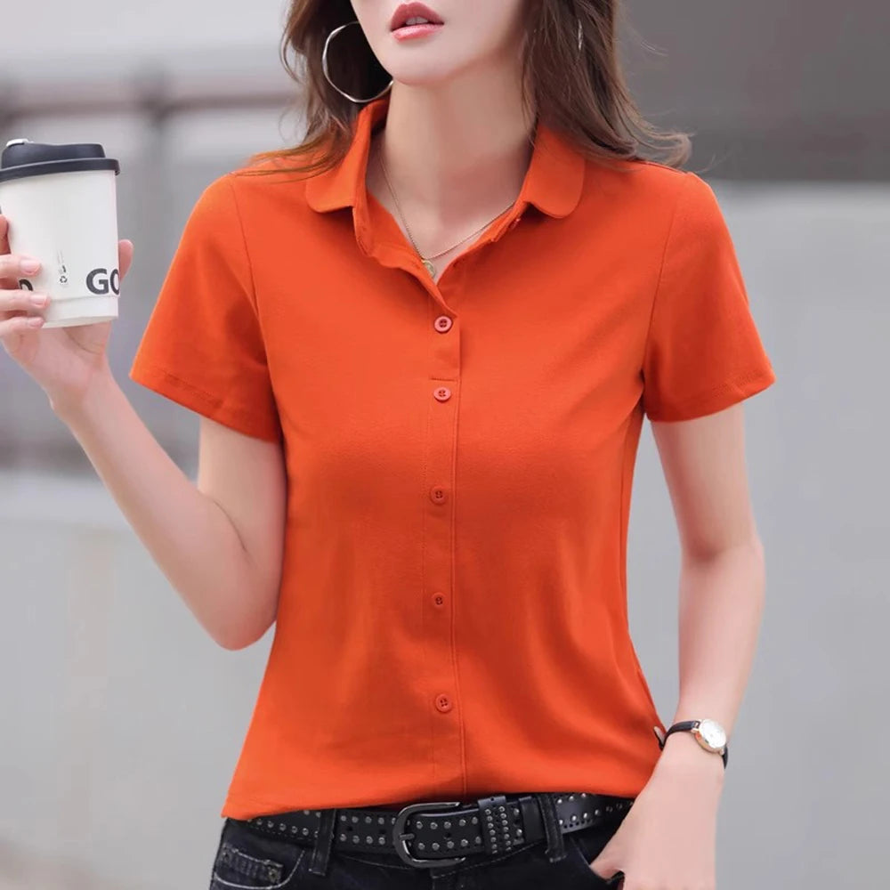 Women’s Cotton Polo T-Shirt