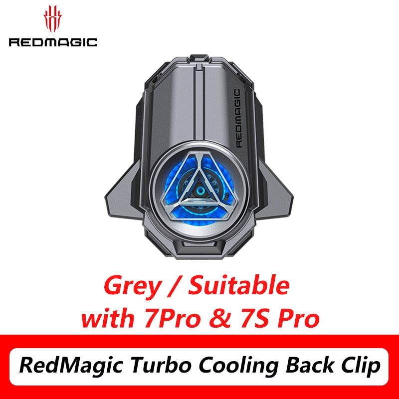 Original Nubia RedMagic Turbo Cooler RedMagic 8 Pro 7S Pro GamingPhone FanCooler Support APP Control ICE Dock Suitable 70-82mm - Jeglowstore