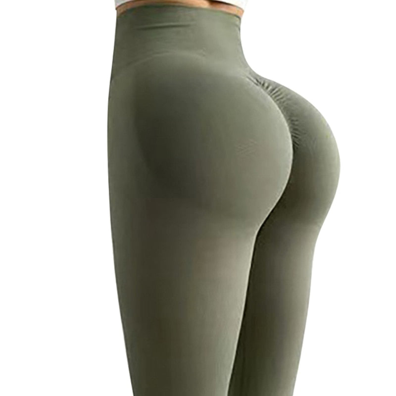 Sports Yoga Women Leggings High Waist Elastic Running Long Pants Push UP Jogging Workout Quick Dry Sexy Gym Clothing Female