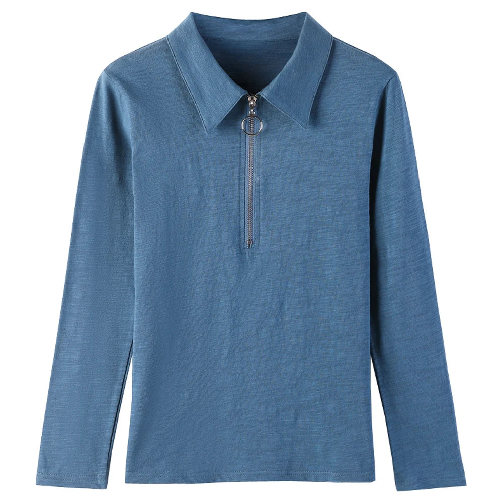 Women’s Spring Cotton Polo Shirt - Jeglowstore