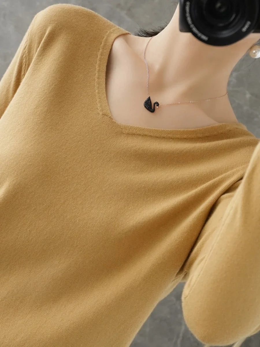 Women’s Cashmere-Style Knit T shirt - Jeglowstore