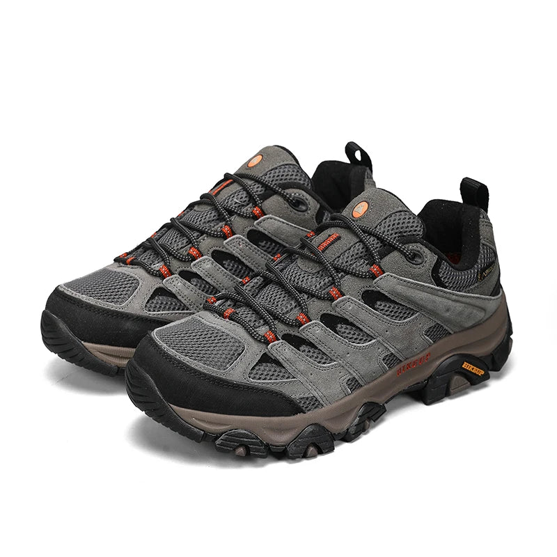 Men’s Leather Hiking Sneakers - Jeglowstore