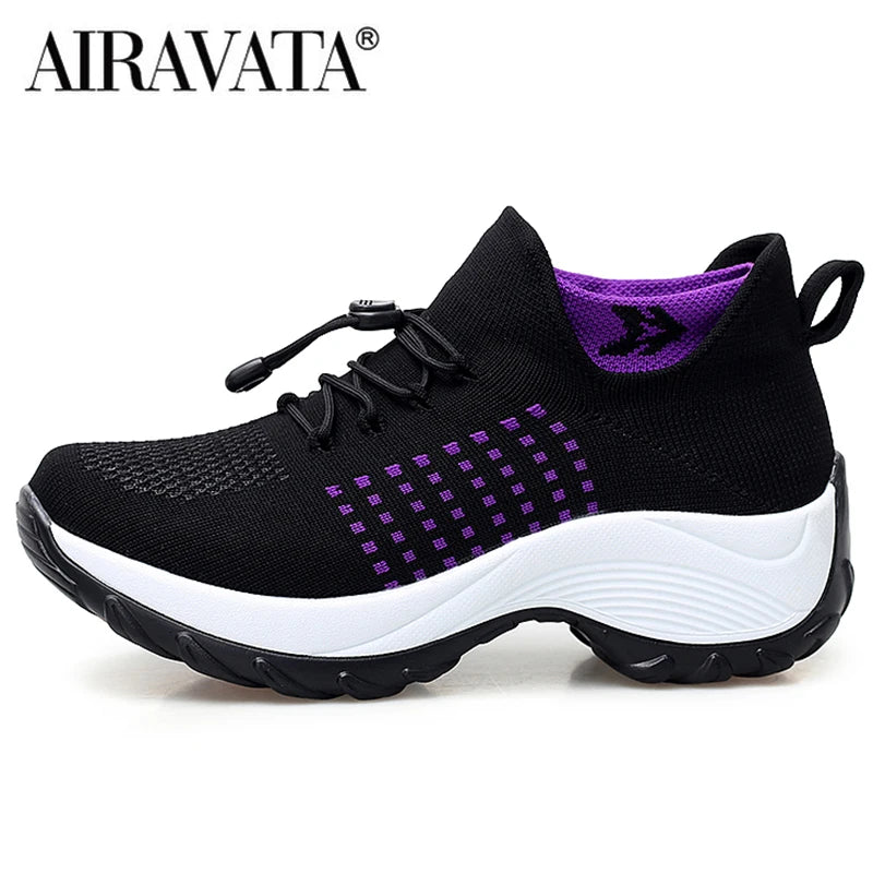Women’s Non-Slip Fly Weave Sneakers - Jeglowstore