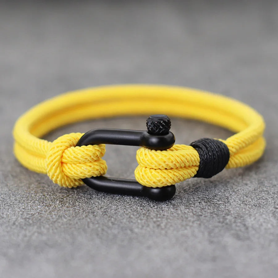 Men’s Braided Cord Outdoor Bracelet - Jeglowstore