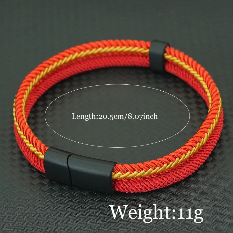 Men’s Charm Rope Wrap Bracelet - Jeglowstore