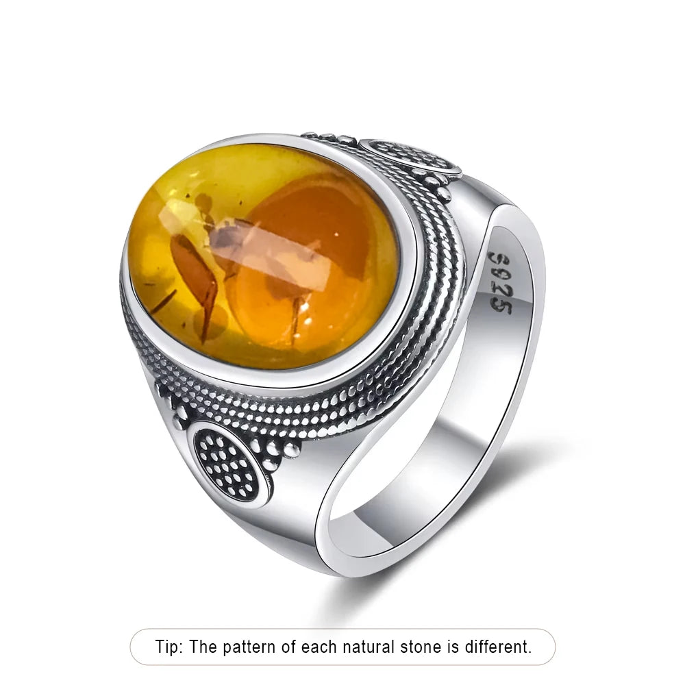 Vintage Black Onyx Sterling Silver Ring - Jeglowstore