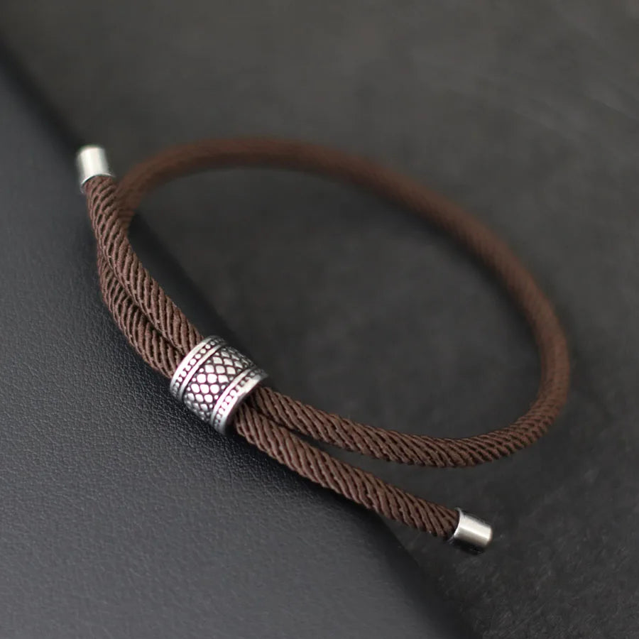Men’s Adjustable Nylon Cord Bracelet - Jeglowstore