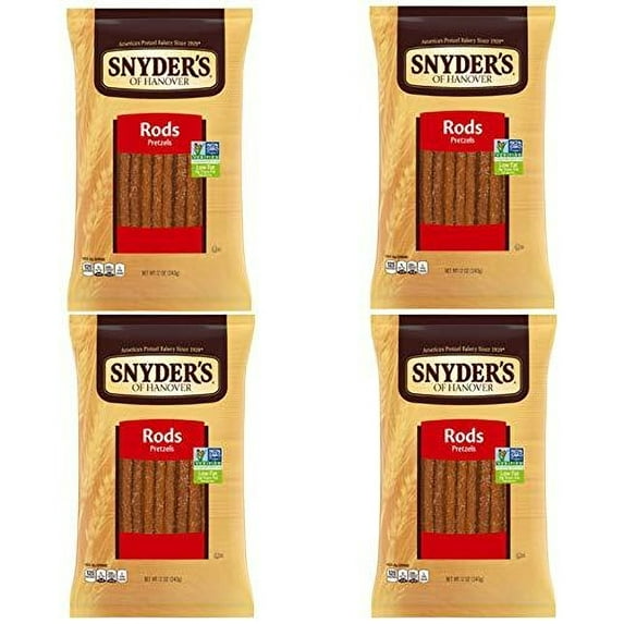 Snyder's Pretzel Rods 12oz | 4 Packs