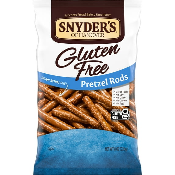 Snyder's of Hanover Gluten Free Pretzels, Gluten Free Rods, 8 oz