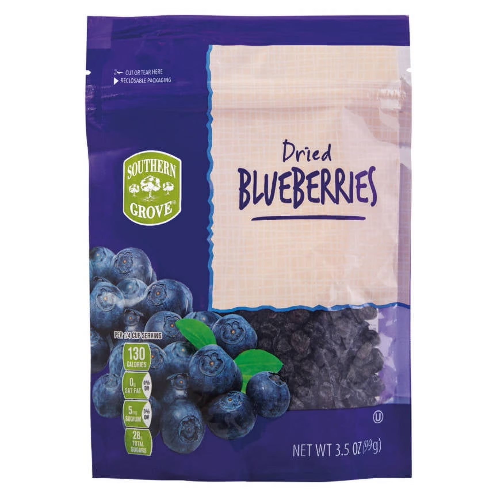 Southern Grove Dried Blueberries, 3.5 oz