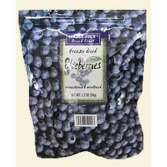 Trader Joe's Freeze Dried Blueberries Unsweetened & Unsulfured 1.2oz