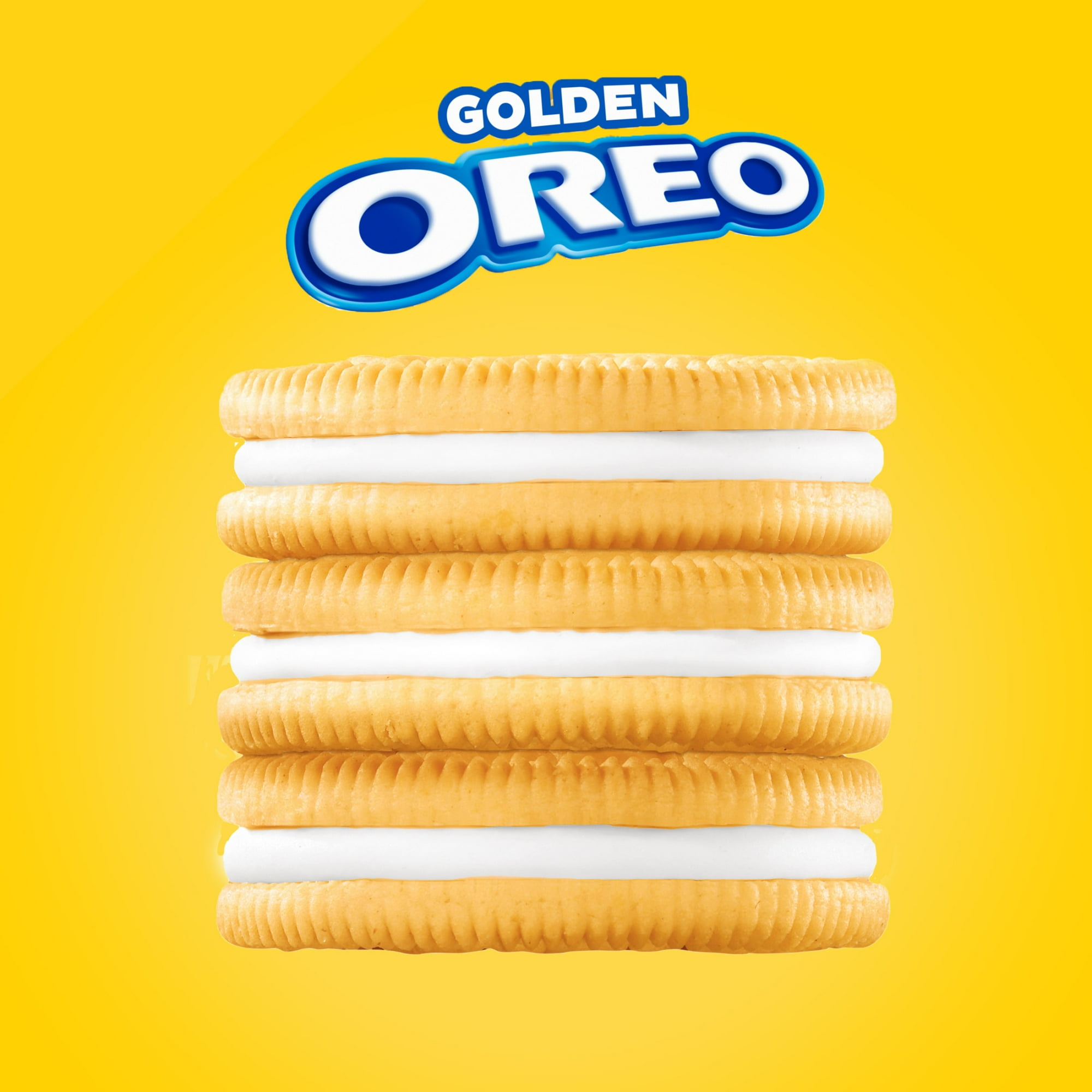 OREO Fresh Stacks Golden Sandwich Cookies, Travel Snacks, 8.05 oz (4 Multi Snack Packs)