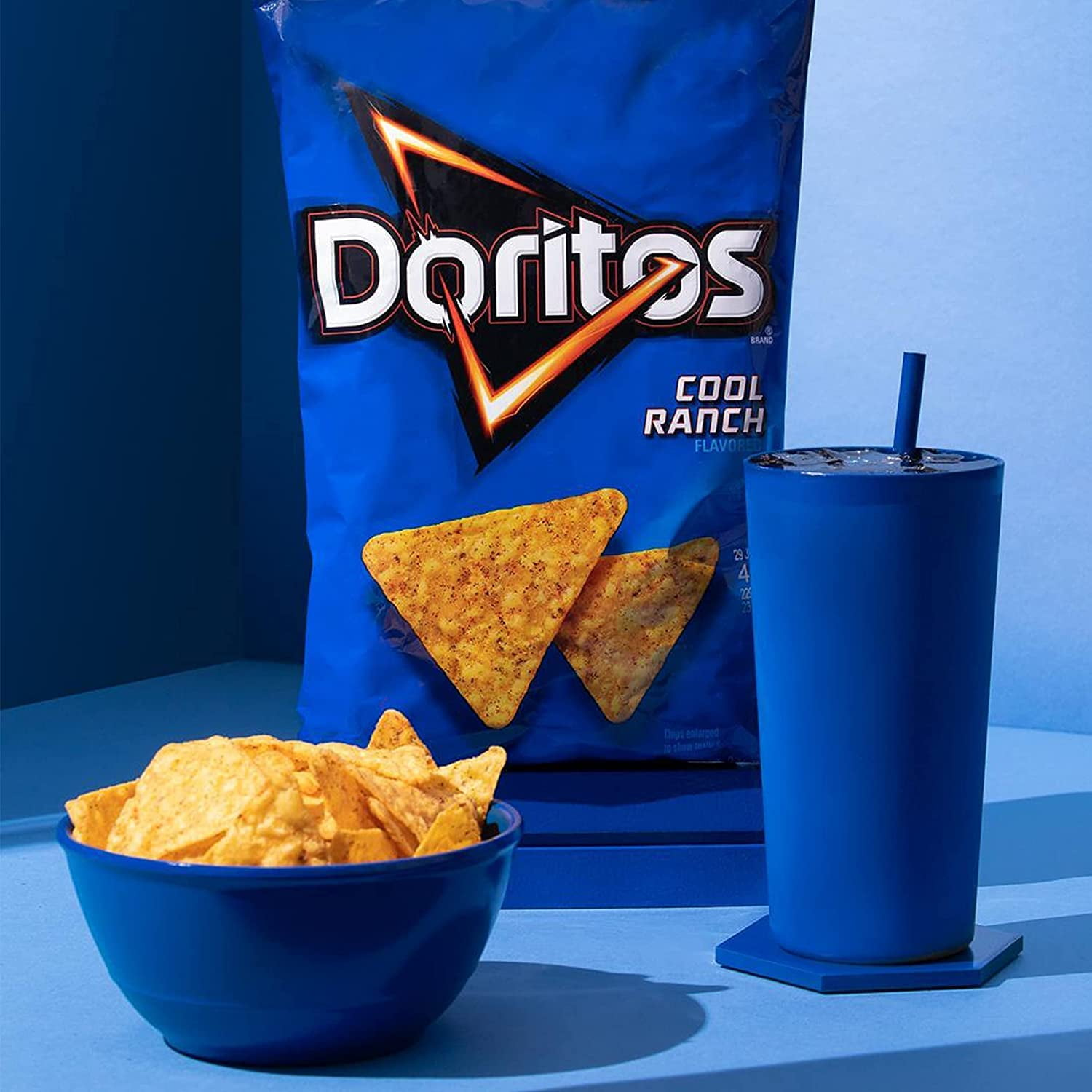 Doritos Cool Ranch Flavored Tortilla Chips, Party Size, 14.5 oz Bag