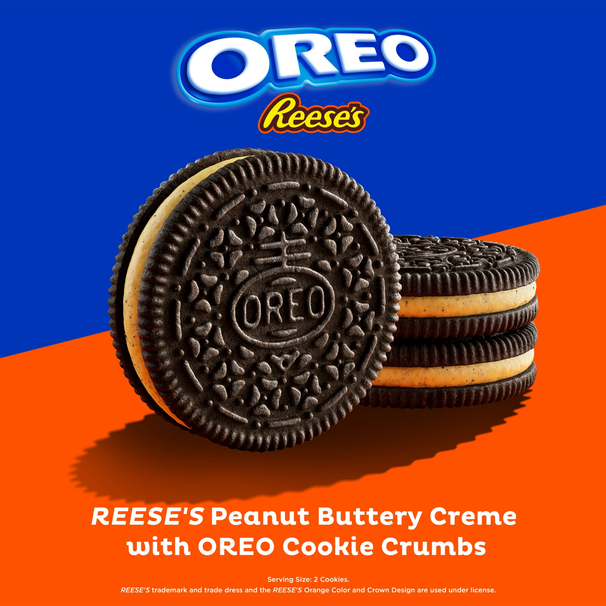 OREO REESE'S Peanut Buttery Creme Chocolate Sandwich Cookies, 12.35 oz