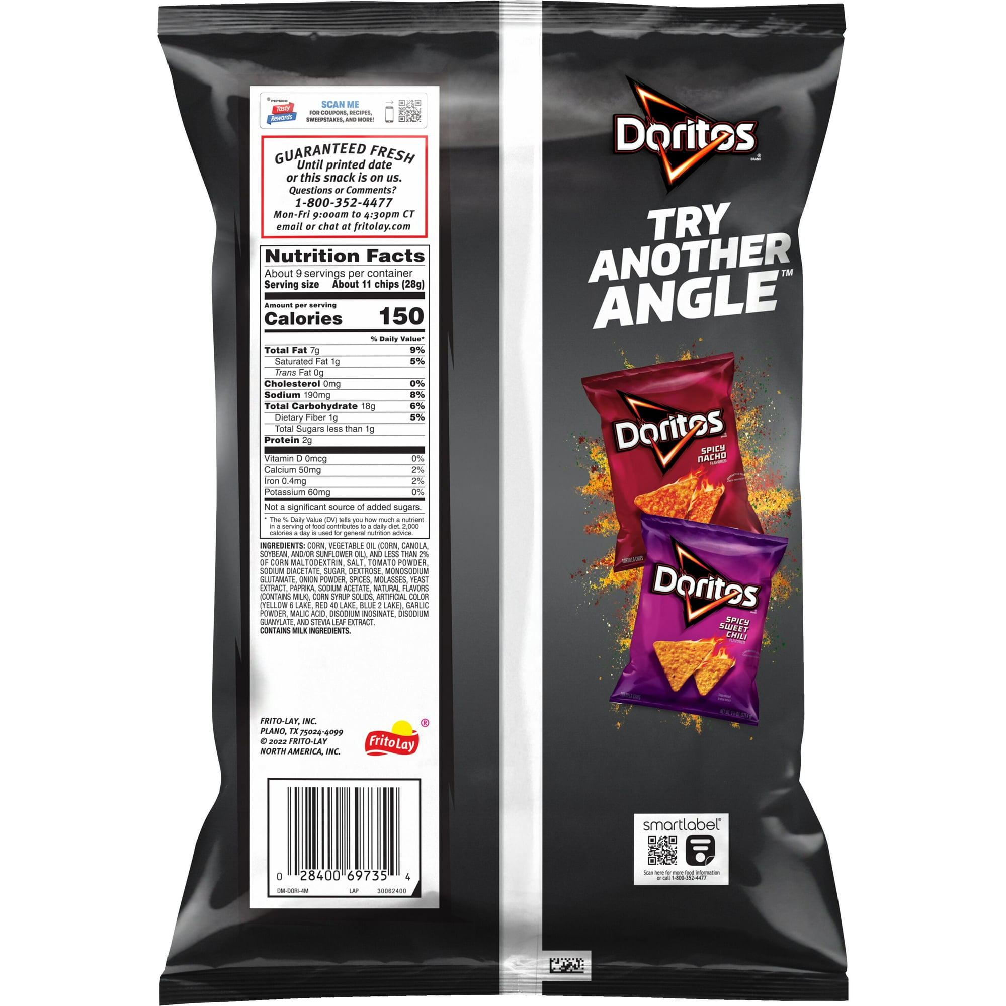 Doritos Sweet & Tangy BBQ Flavored Tortilla Chips, 9.25 oz Bag