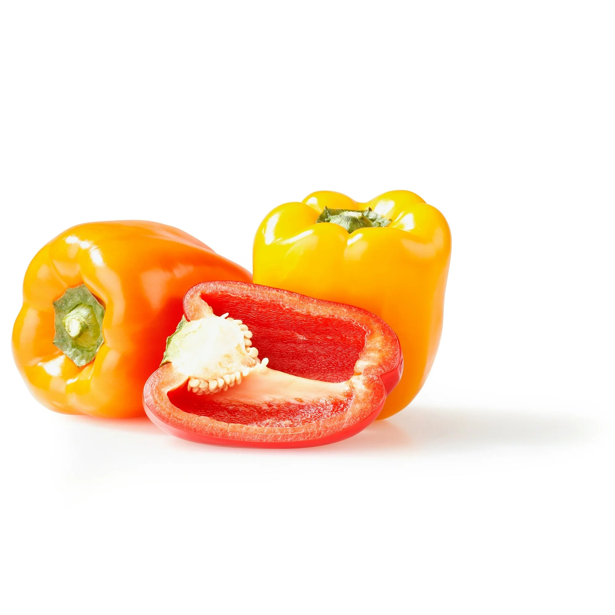 Fresh Produce Whole Color Bell Peppers, 3 Count Bag