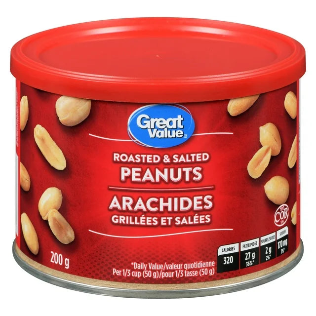 Great Value Roasted & Salted Peanuts