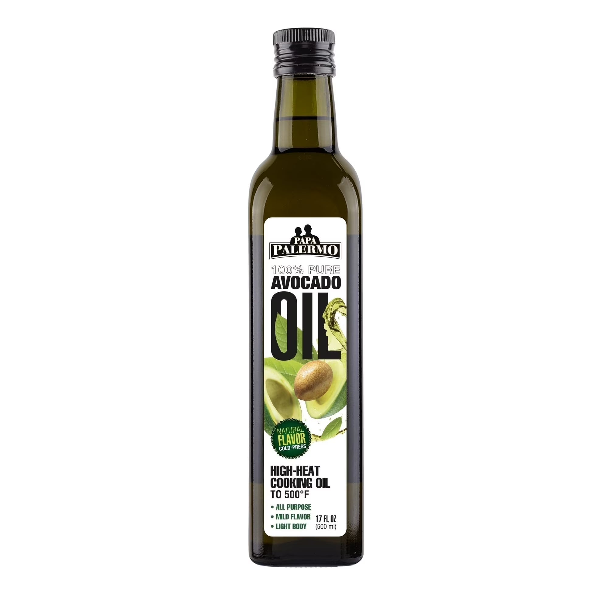 Papa Palermo Avocado Oil, 17 fl oz, Glass Bottle
