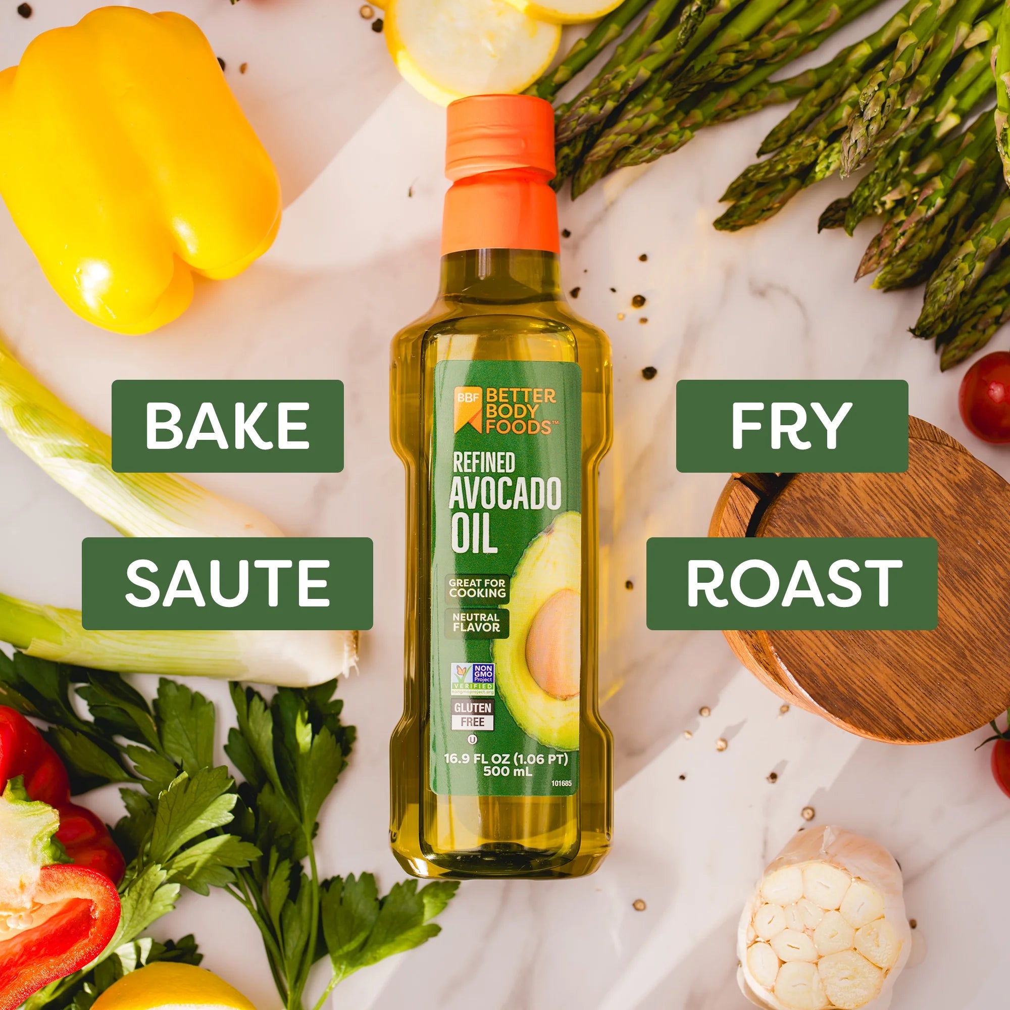 BetterBody Foods Refined Avocado Oil, 16.9 fl oz.