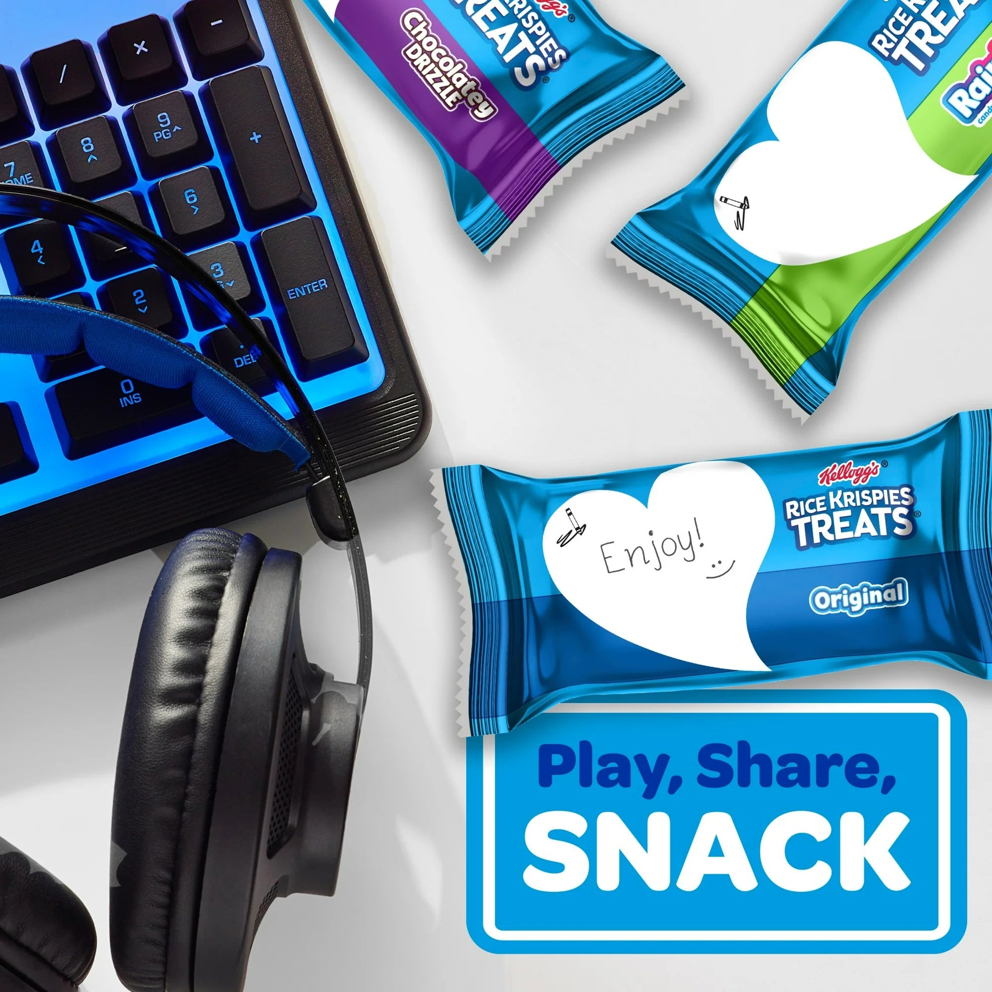 Rice Krispies Treats Variety Pack Chewy Crispy Marshmallow Squares, Kids Snacks, 12.1 oz, 16 Count