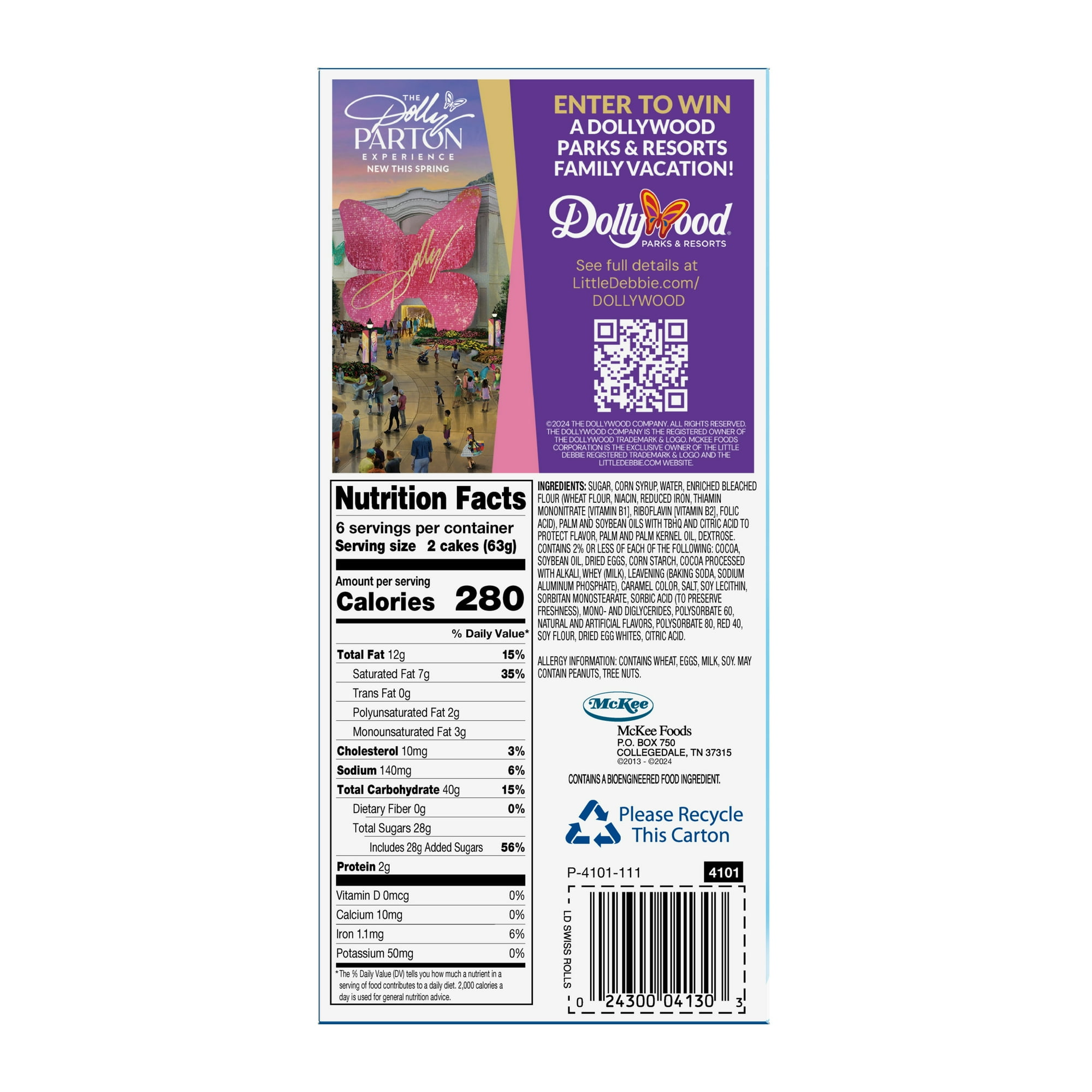 Little Debbie Swiss Rolls, 13.31 oz (12 count)