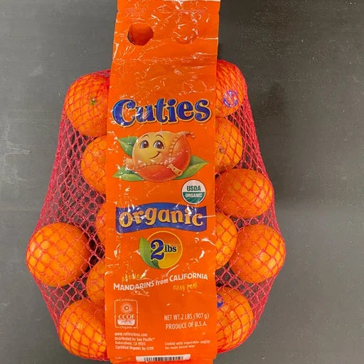 Fresh Organic Clementines, 2 lb Bag