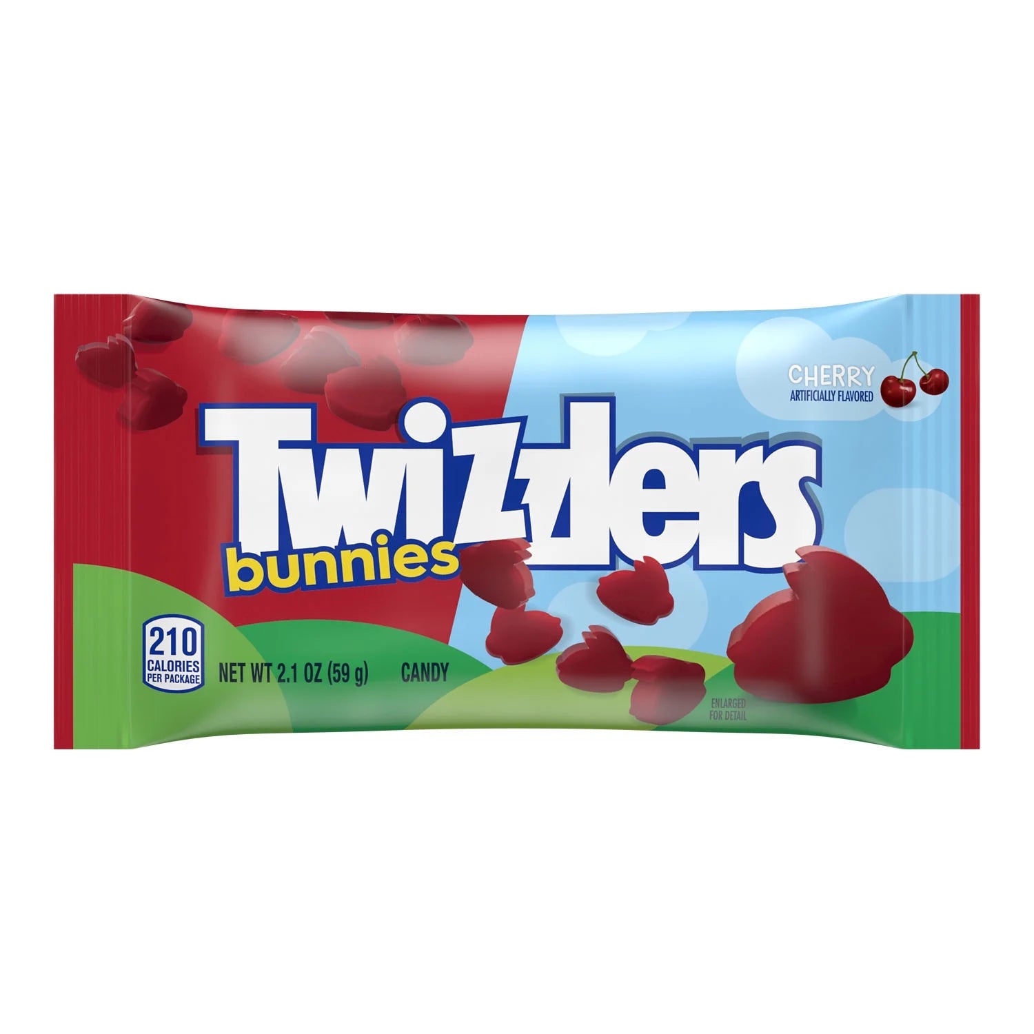 Twizzlers Cherry Flavored Bunnies Easter Candy, Bag 2.1 oz