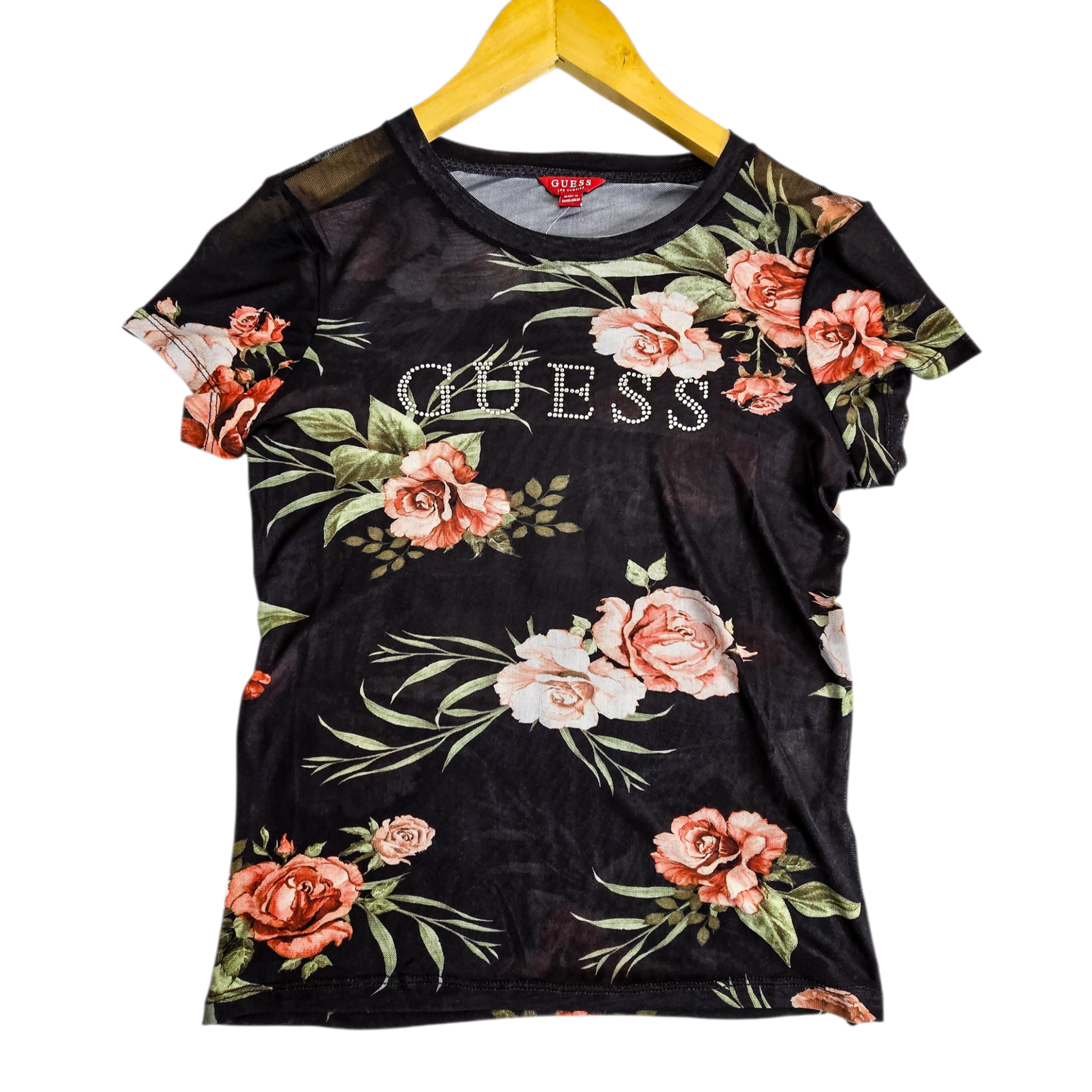 Summer Multi Rose lightweight sheer fabric Top For Casual styling and special occasions