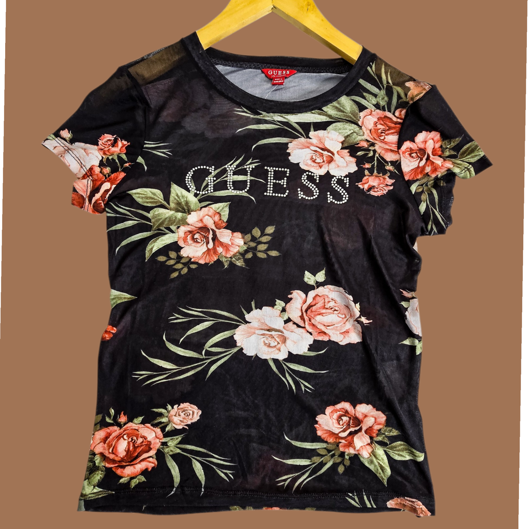 Summer Multi Rose lightweight sheer fabric Top For Casual styling and special occasions