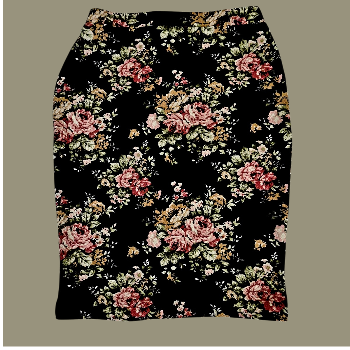 Sexy Rose Flowers Bandage Skirt High Street