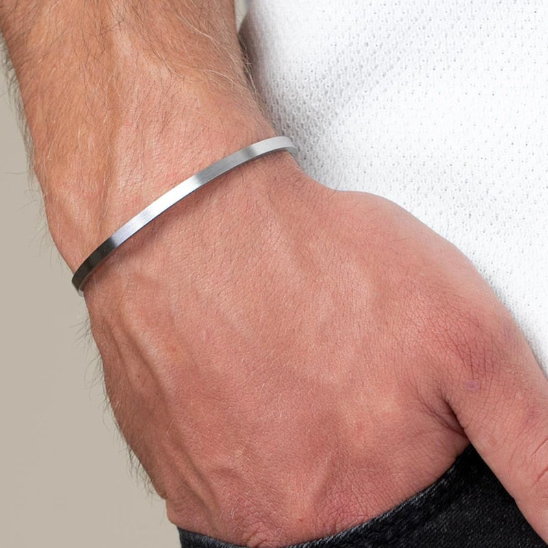 Simple Classic Stone Bead Bracelet For Men