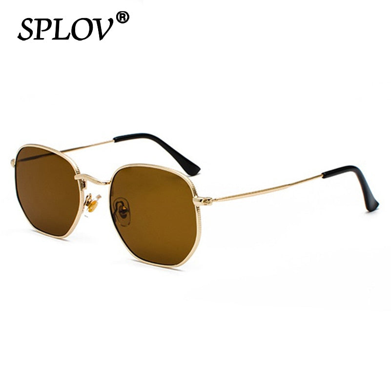 Men Women Sunglasses Square Polygon Sun Glasses Clasic Brand