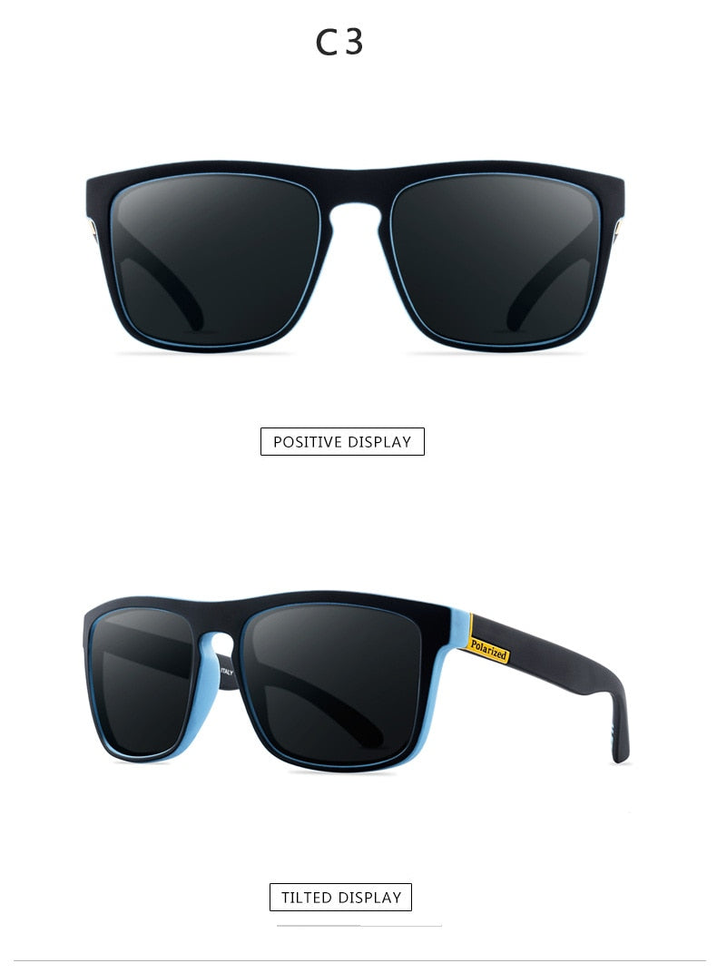 DJXFZLO Polarized Classic Design Mirror Square Sunglasses