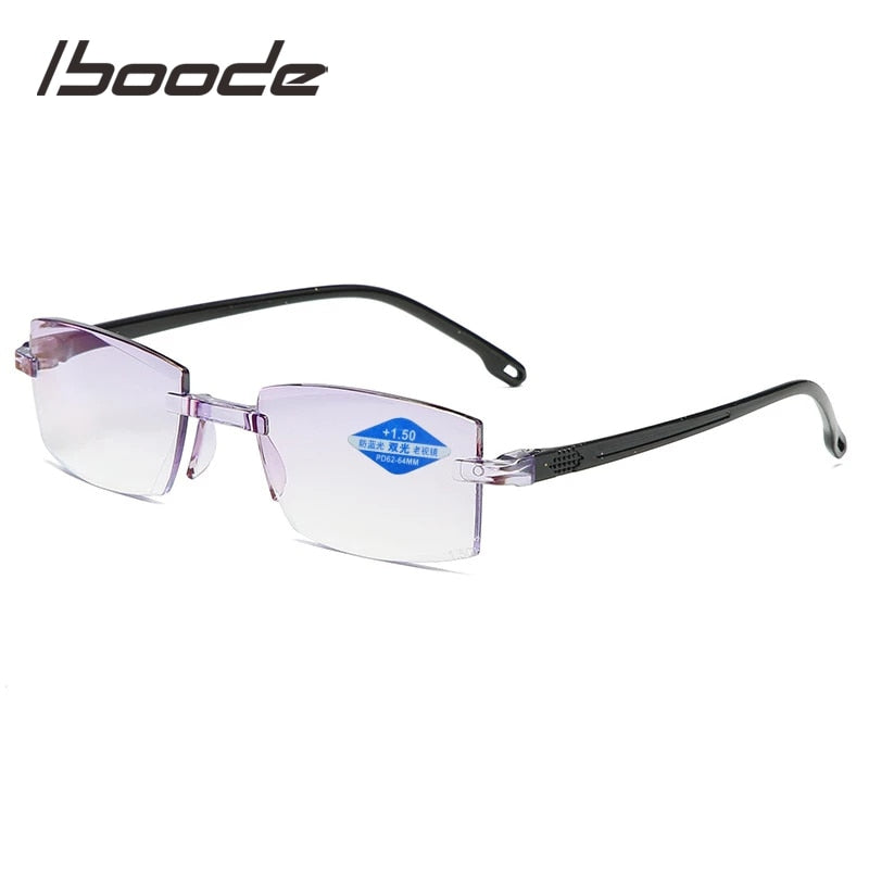 High Quality Half-frame Diopter Glasses Business Male Presbyopic Eyeglasses