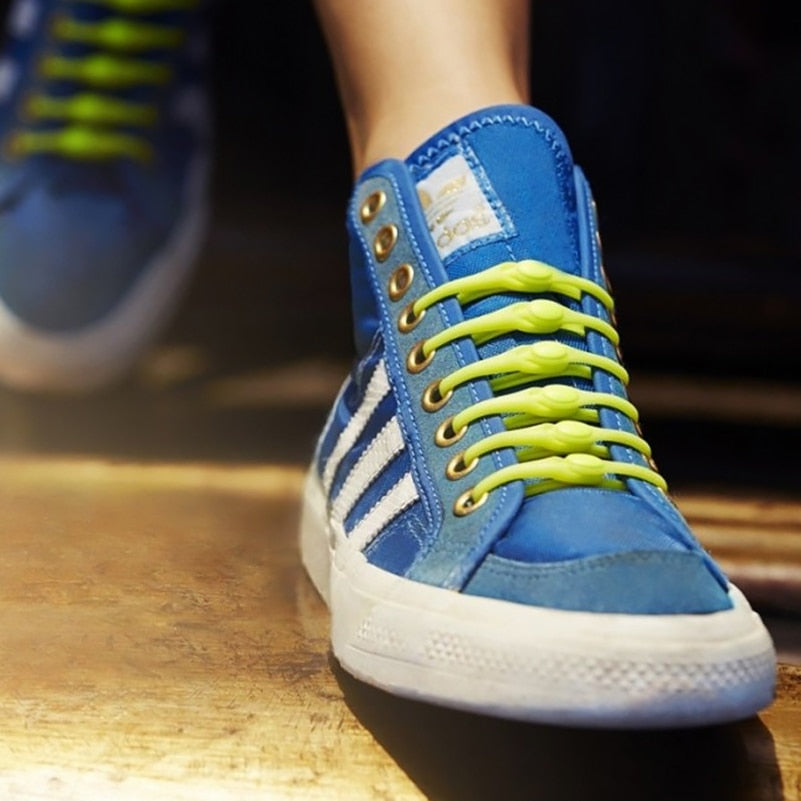 16pcs Silicone Shoelaces Round Elastic Shoe Laces - Jeglowstore