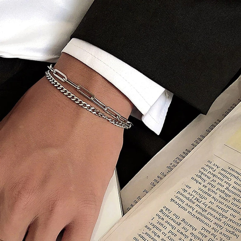 Simple Classic Stone Bead Bracelet For Men