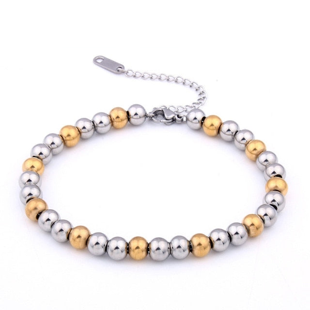 Stainless Steel Bead Bracelet