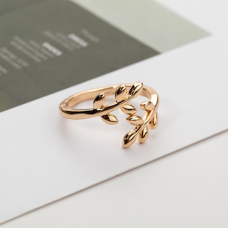 Simple Open Gold Color Adjustable Ring - Jeglowstore