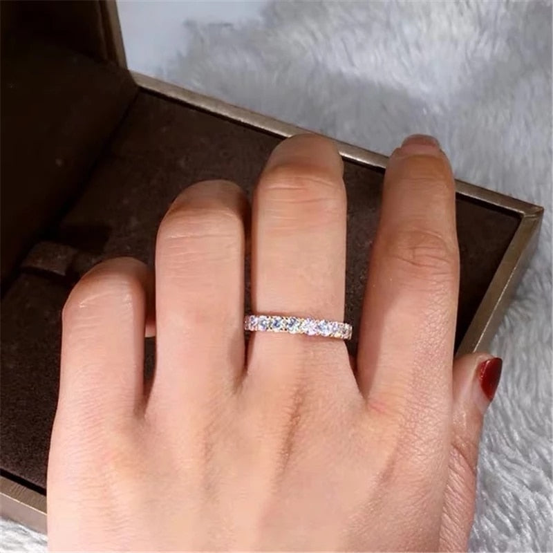 S925 Silver Cubic Zirconia Ring