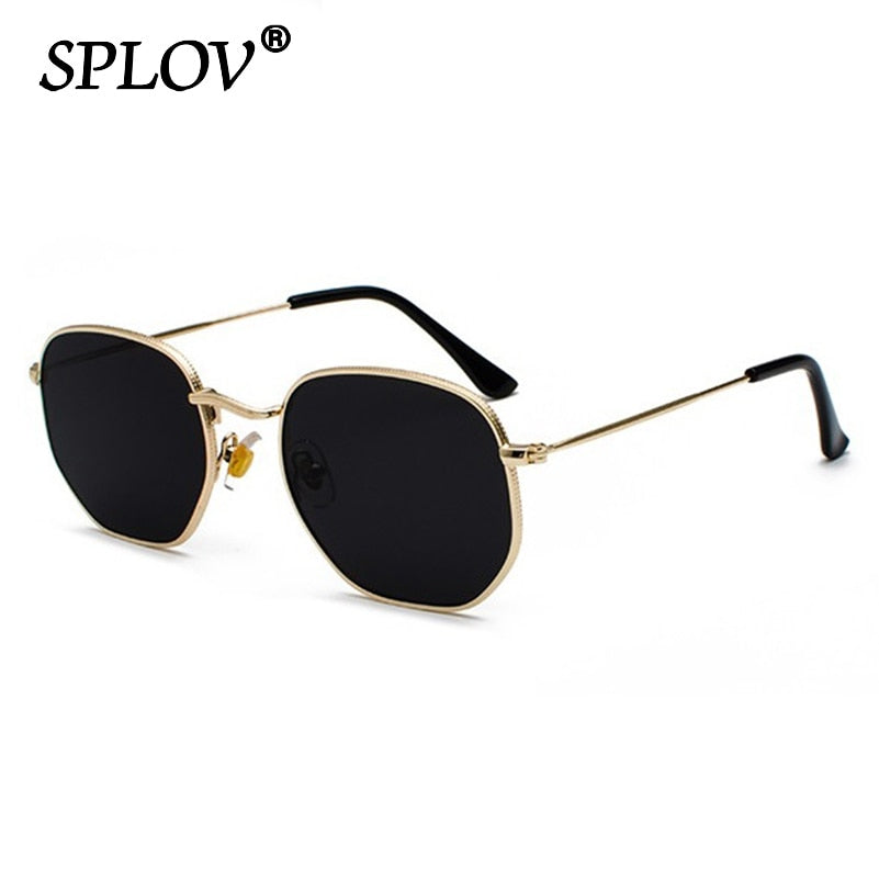 Men Women Sunglasses Square Polygon Sun Glasses Clasic Brand
