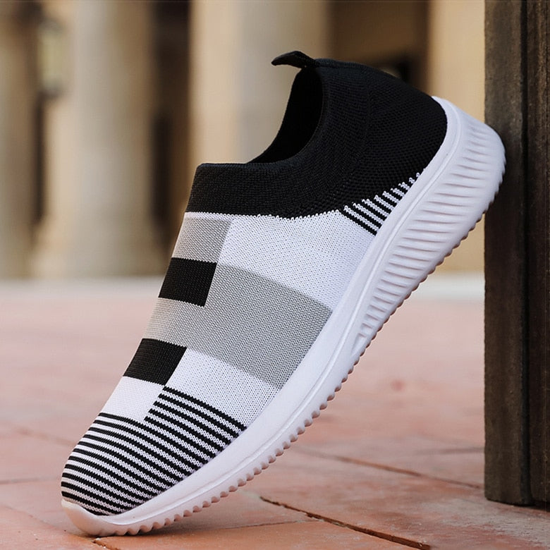Women Shoes Vulcanized Zapatillas Mujer Knitted Sneakers - Jeglowstore