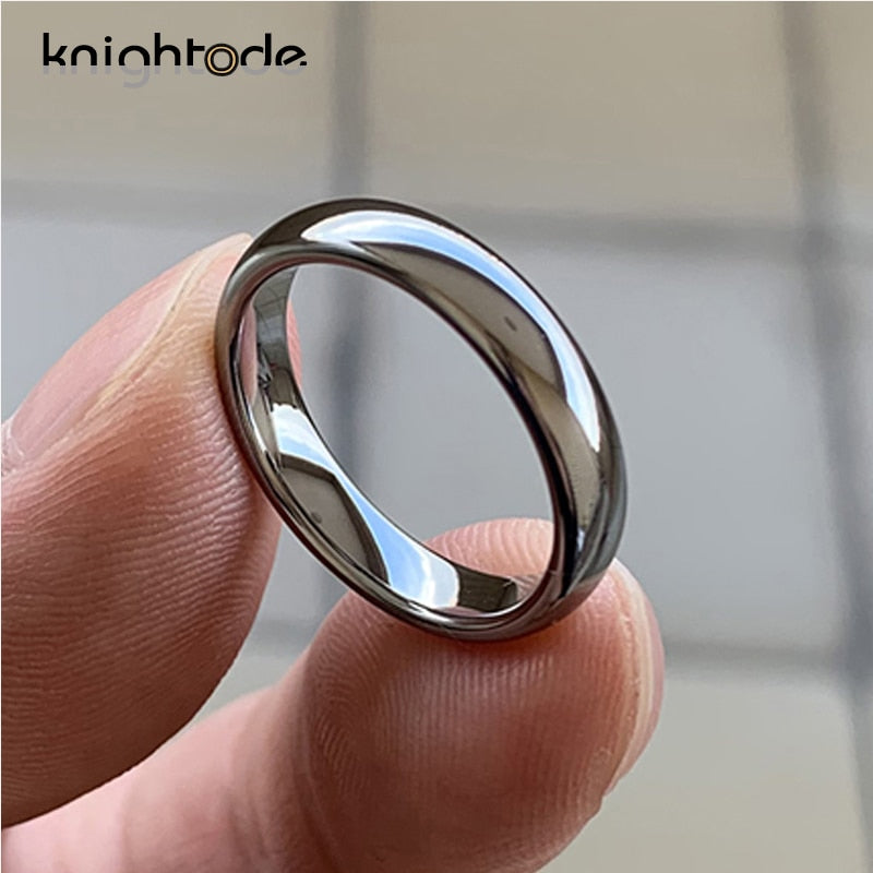 High Quality Tungsten Carbide Domed Band Polished Shiny Comfort Fit 8/6/4/2mm Ring