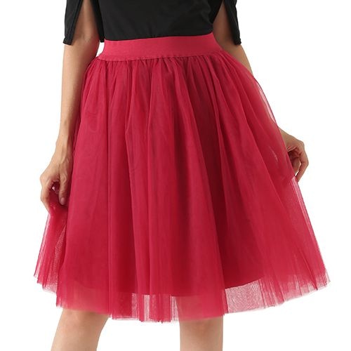 Quality 5 Layers Fashion Tulle Pleated TUTU Skirt