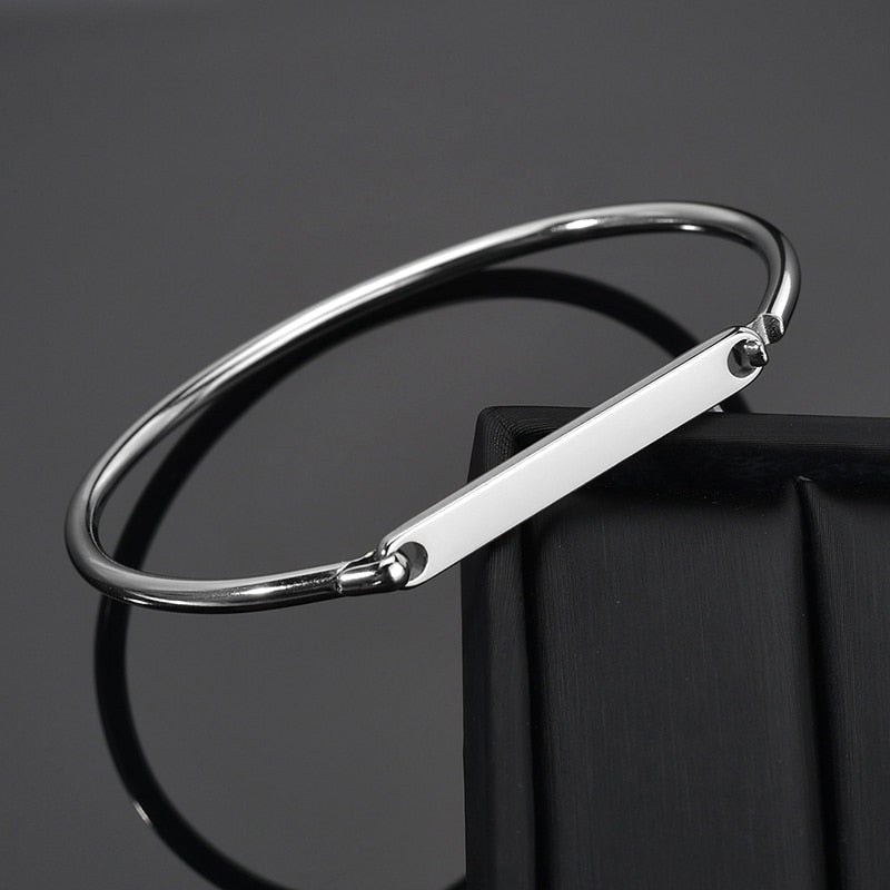 Hand-decorated Customized Engrave Name Bracelets