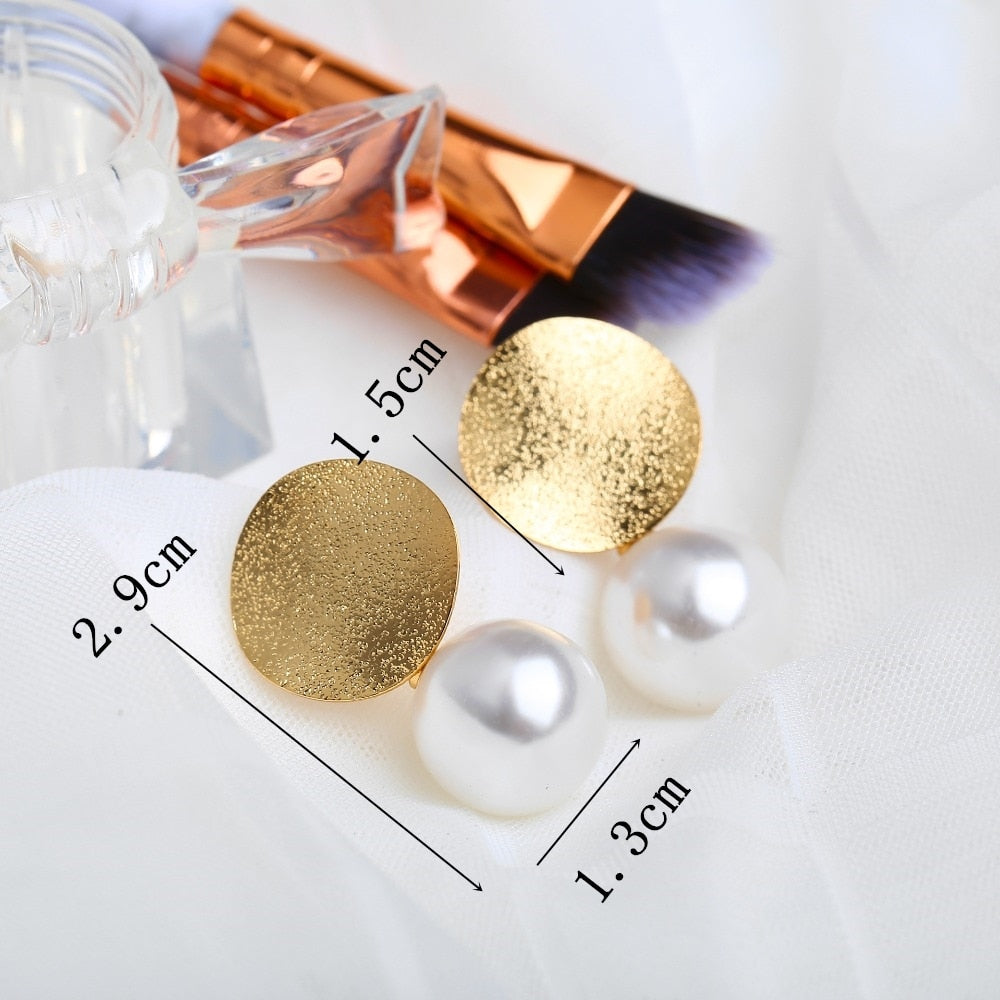 Big Black Flower Hanging Earrings For Women Exaggerated Rock Personality